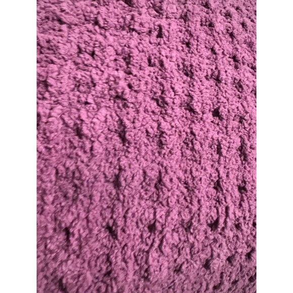 SUNDAY CITIZEN Snug Waffle Purple Memory Foam Square Throw Pillow 18 x 18 New - Picture 3 of 6